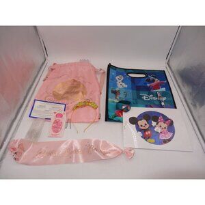 Disney Parks Bibbidi Bobbidi Boutique‎ Drawstring Backpack Bag & Disney Tote Set